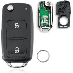 433MHz 2 mygtukų nuotolinio valdymo automobilio raktelis su ID48 mikroschema 5K0837202AD, skirtas 