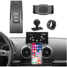 TTCR-II Mobiliojo telefono laikiklis, suderinamas su Audi A3(2014-2020) S3(2014-2019) RS3(2016-2017), Automobilinis telefono laikiklis Audi Automobilinis telefono laikiklis A3 Interjero aksesuarai, Automobilinis mobiliojo telefono laikiklis Audi A3 2015 T